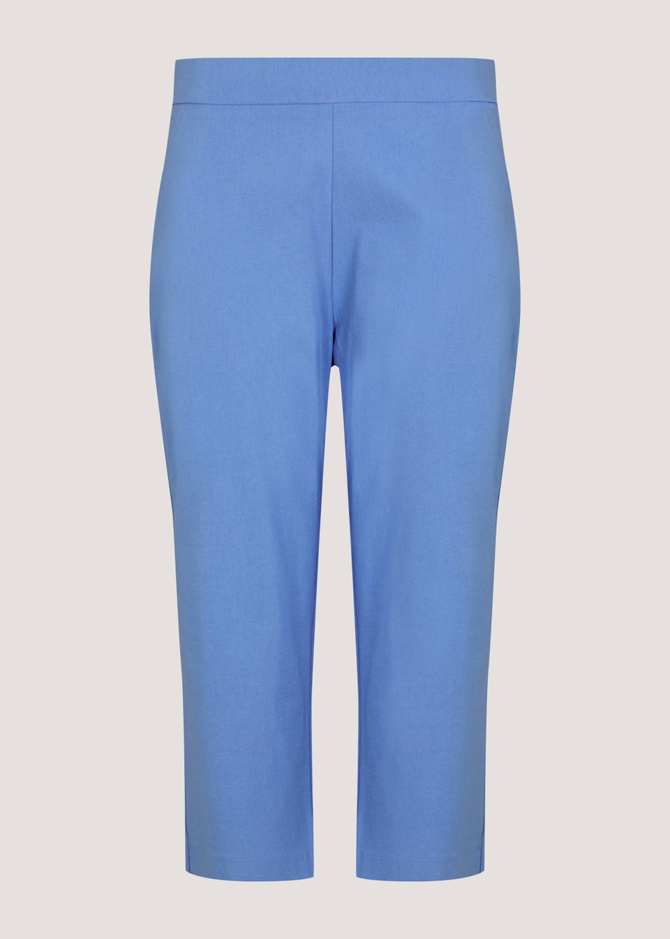 Blue Bengaline Cropped Trousers - Matalan