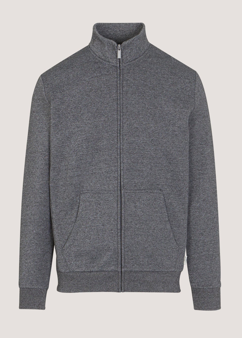 Grey Essential Funnel Neck Zip Up Jacket Matalan