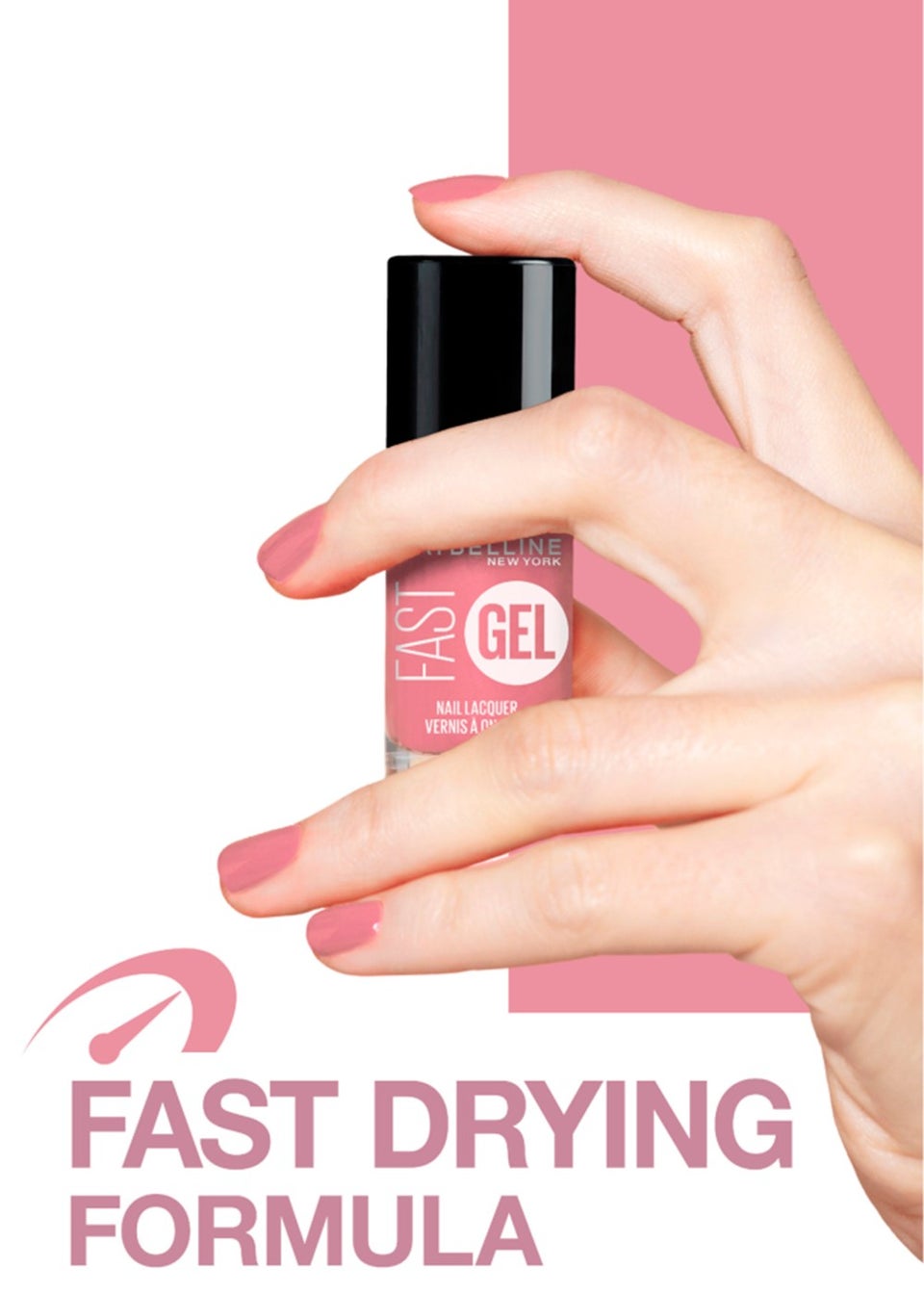 Maybelline Fast Gel Nail Varnish - Ballerina (7ml)