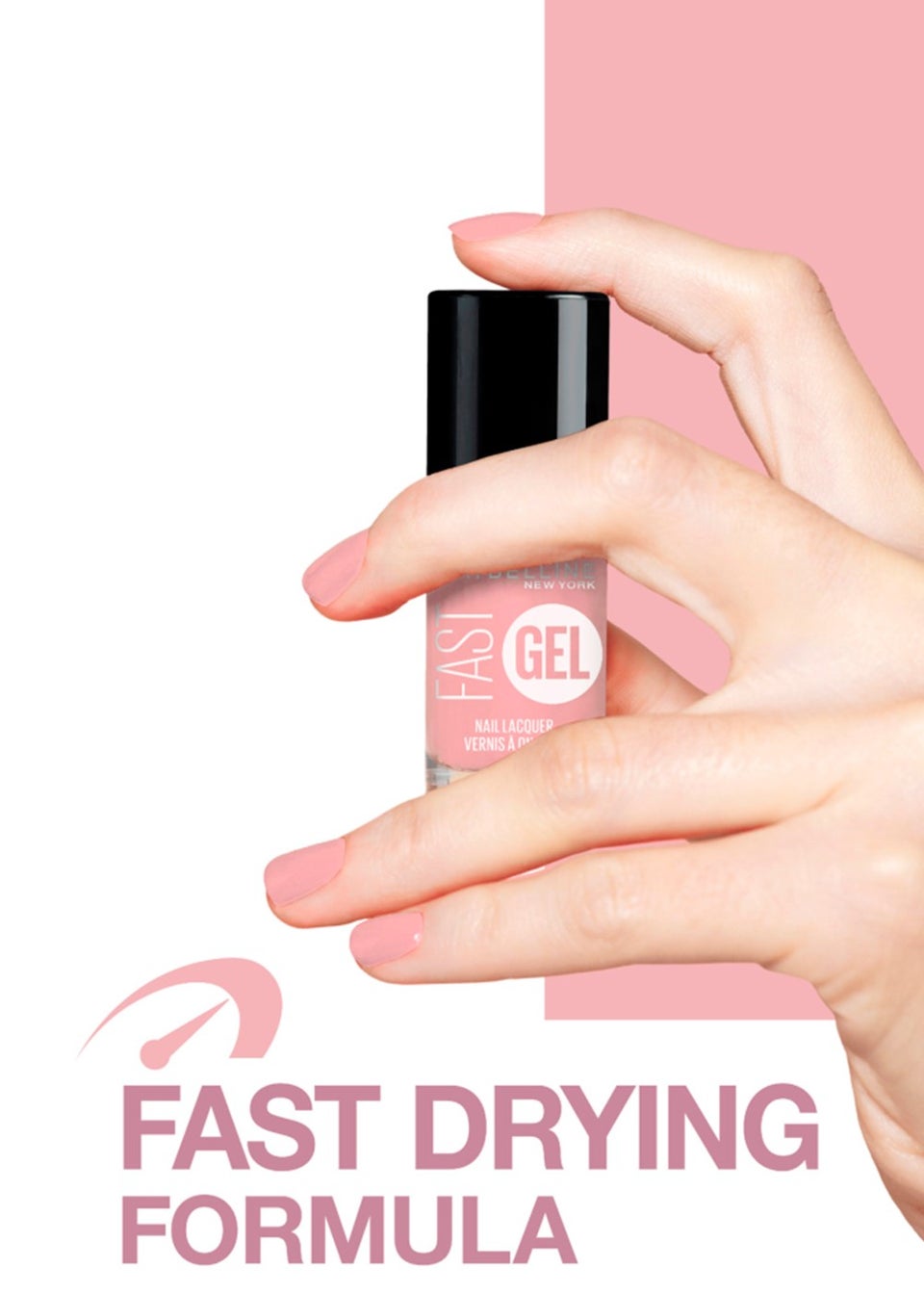 Maybelline Fast Gel Nail Varnish - Bit of Blush (7ml)