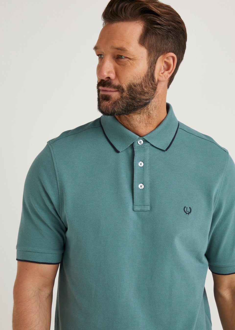 Lincoln Green Textured Polo Shirt