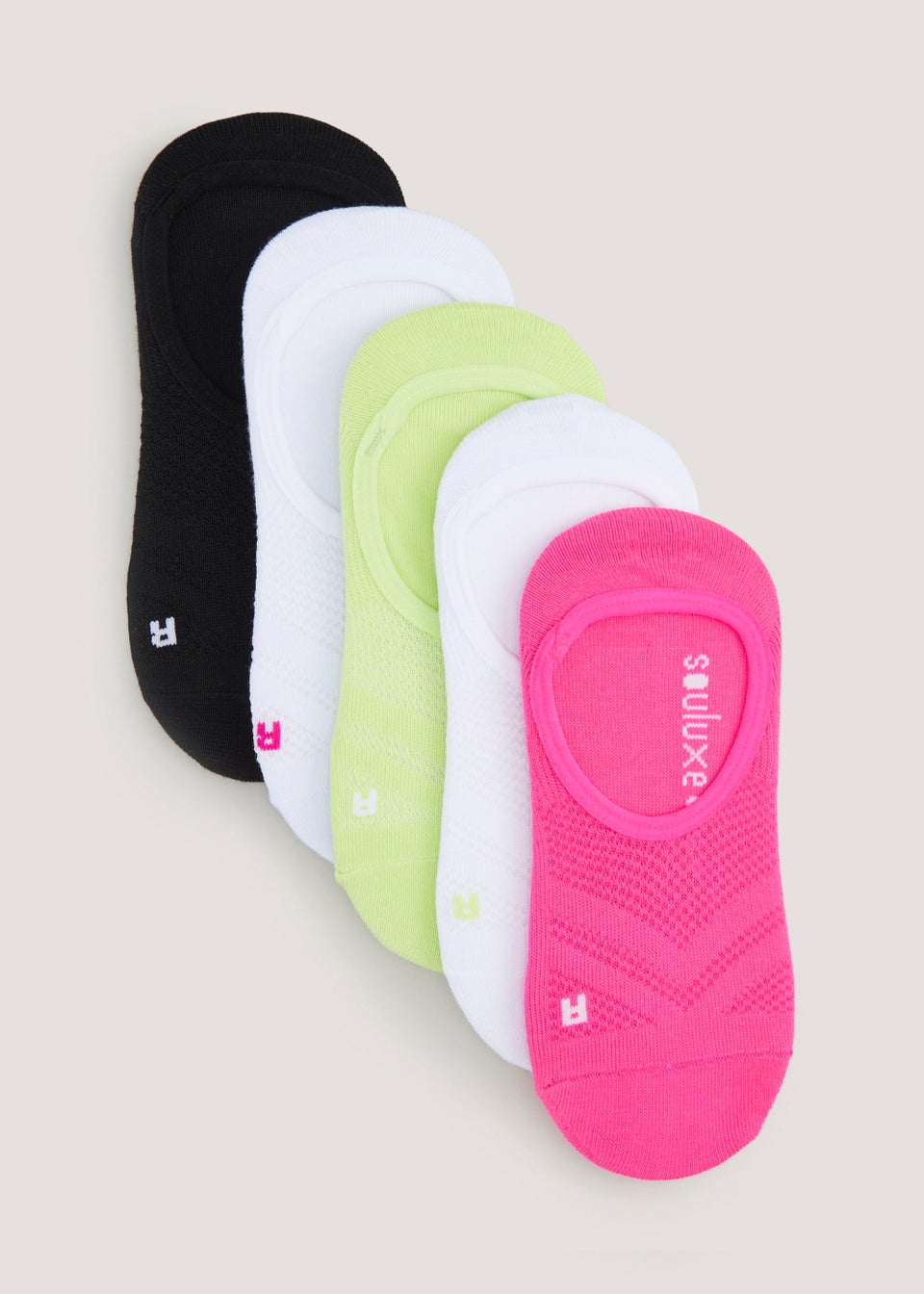 Souluxe 5 Pack Invisible Trainer Socks Matalan