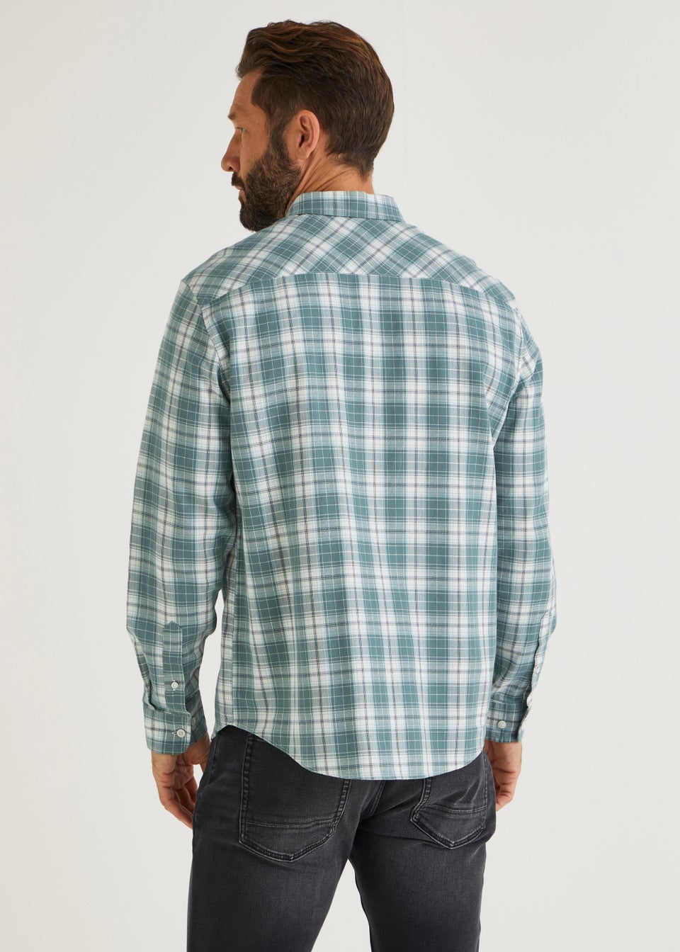 Lincoln Green Check Flannel Shirt