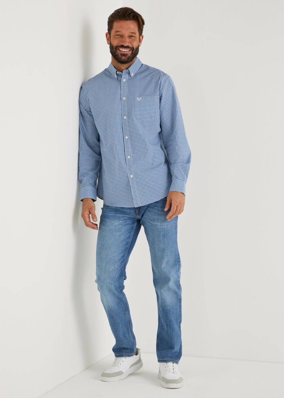 Lincoln Blue Gingham Check Shirt