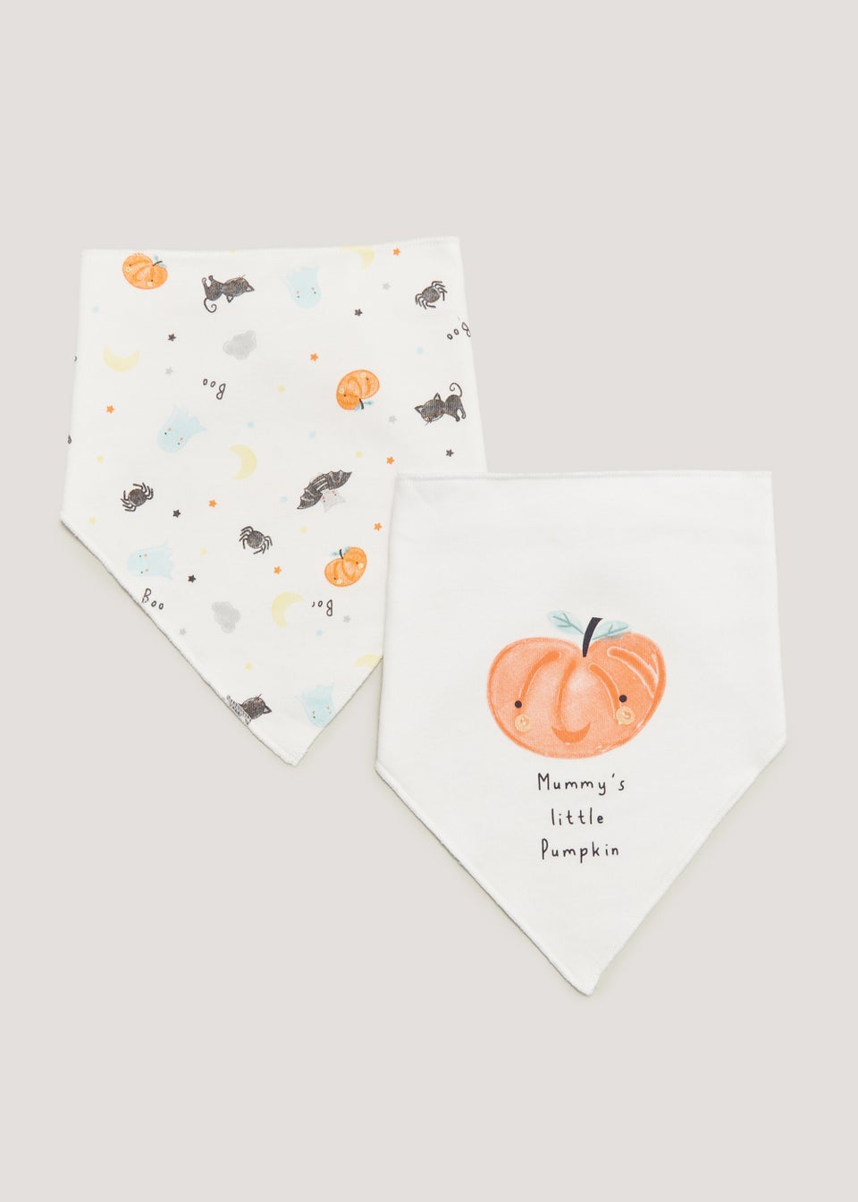 2 Pack Halloween Baby Bandana Bibs (One Size)