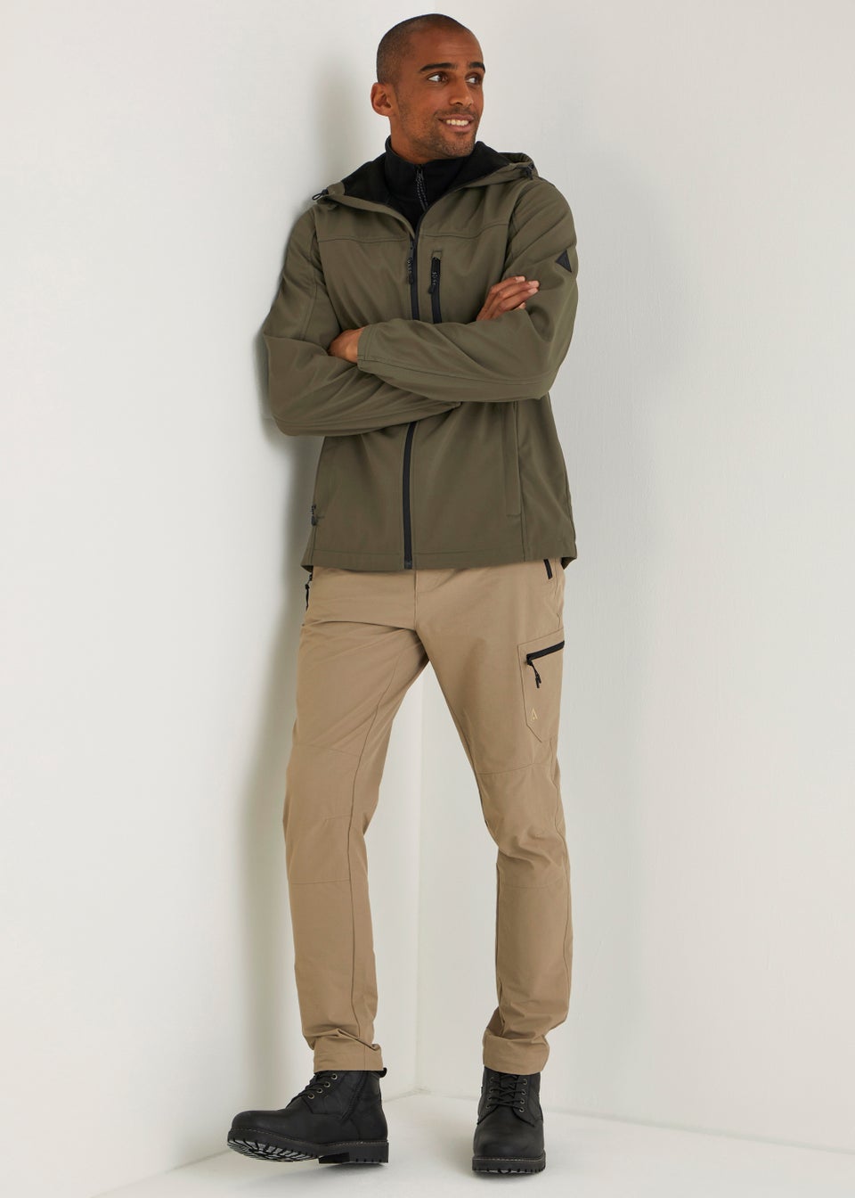 Black Soft Shell Jacket Matalan