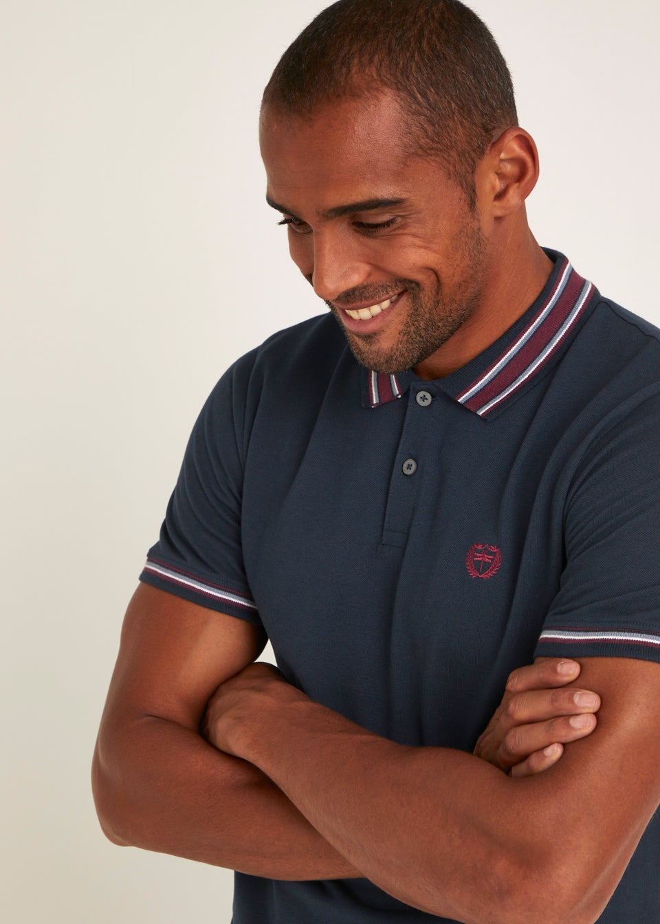 Navy Tipped Polo Shirt