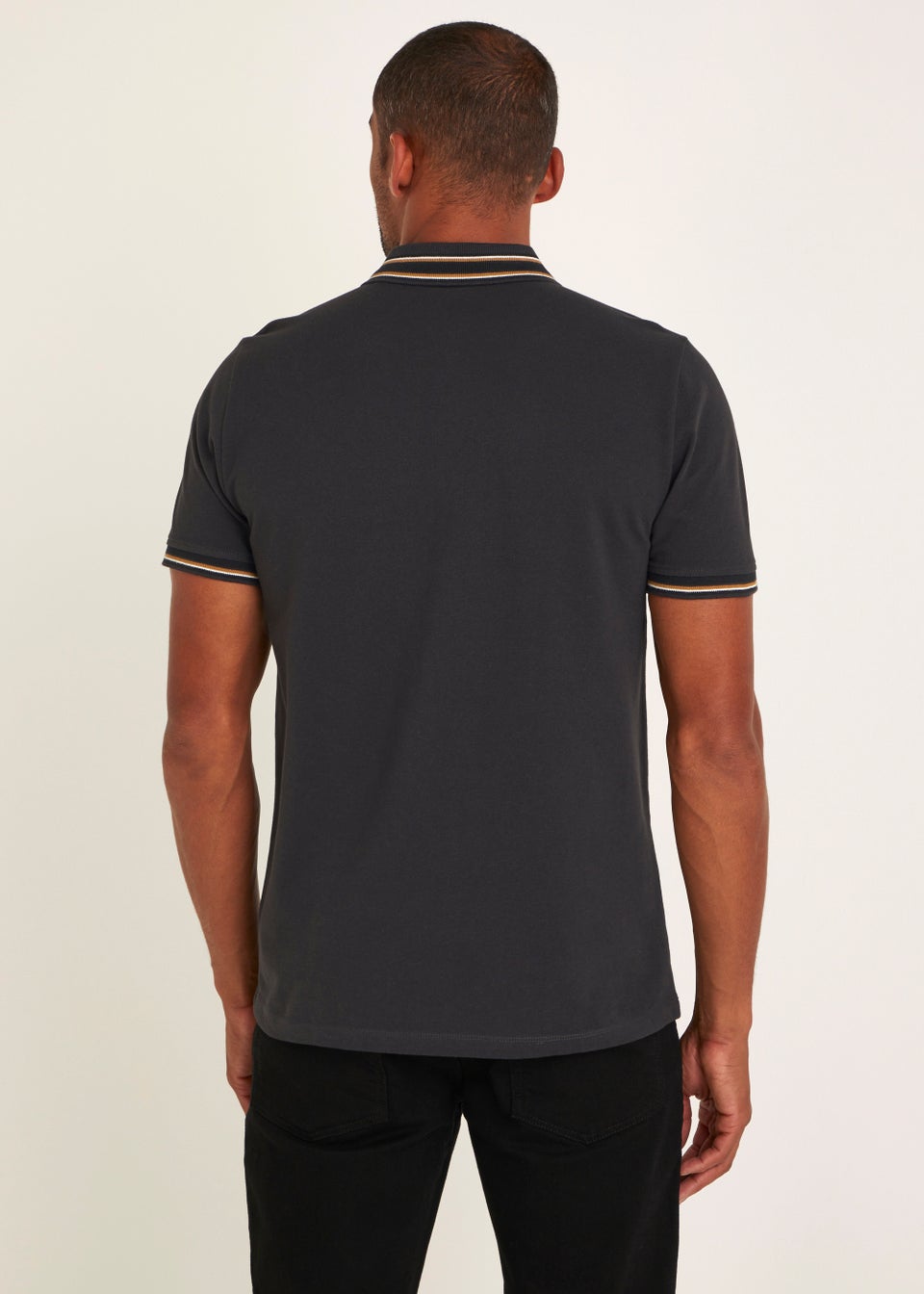 Black Tipped Polo Shirt