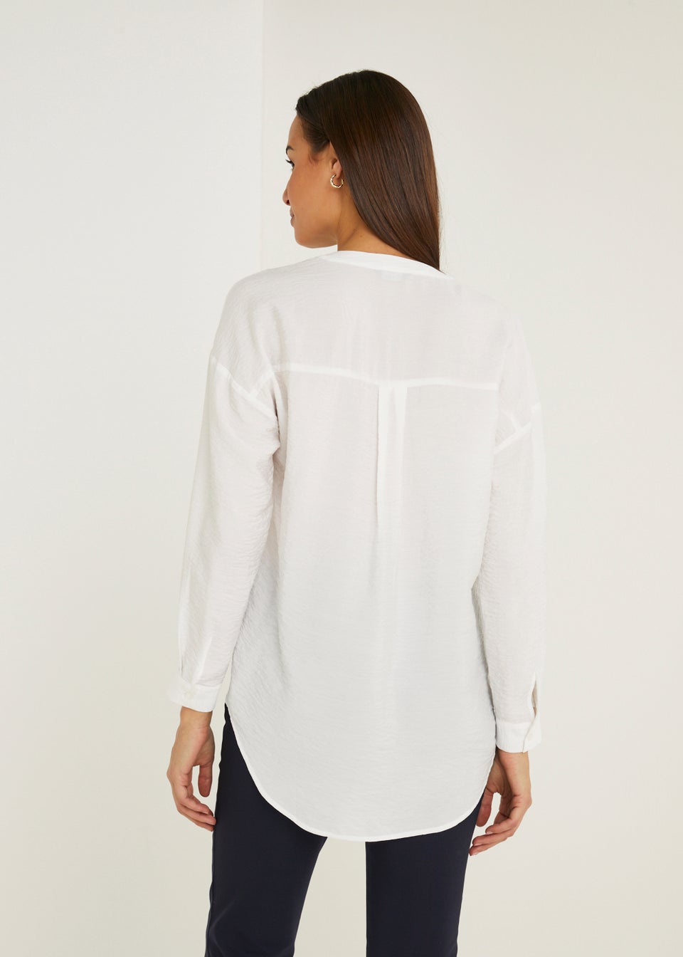 Et Vous White Popover Blouse