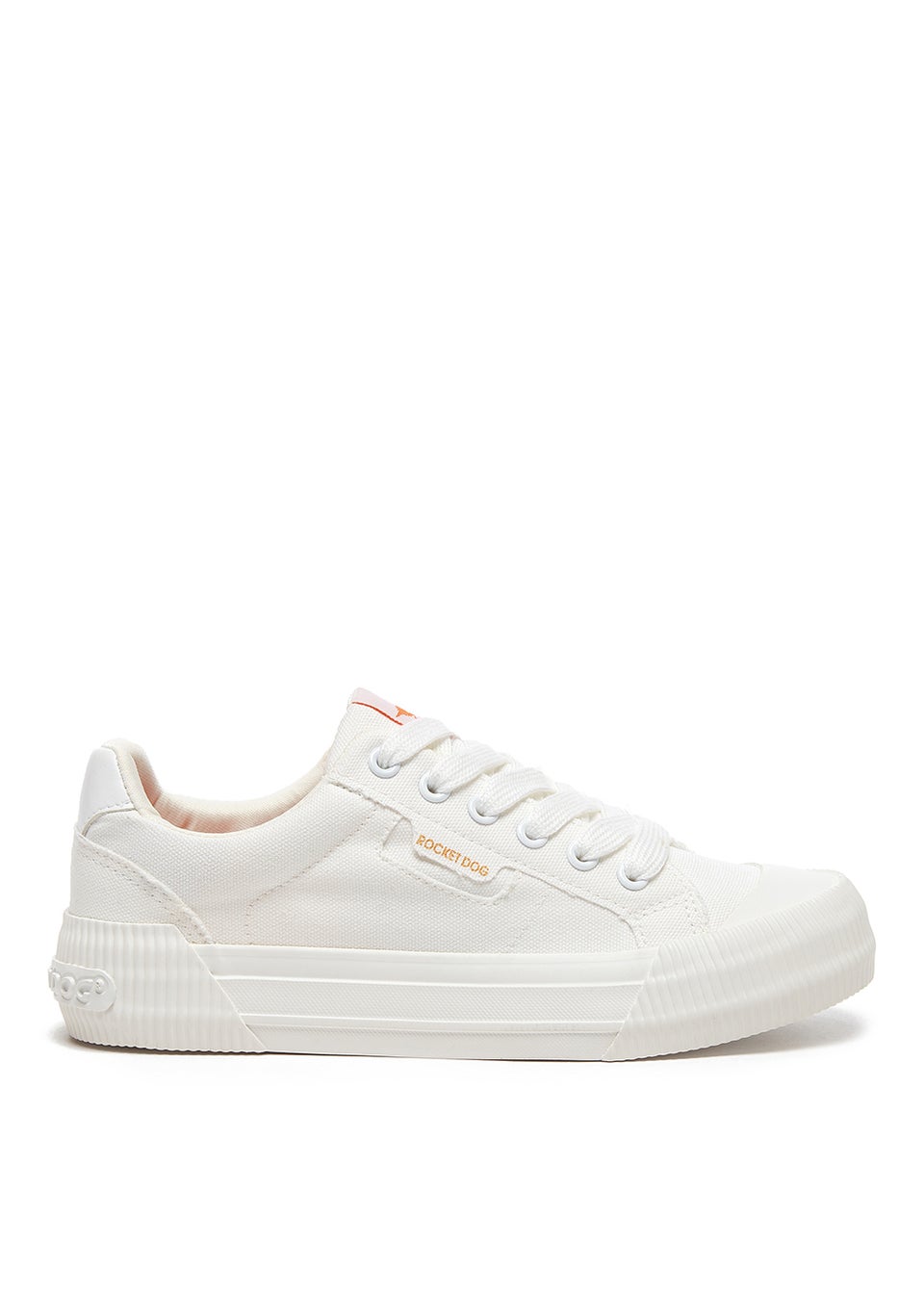 Rocket Dog Cherry White Canvas Trainers