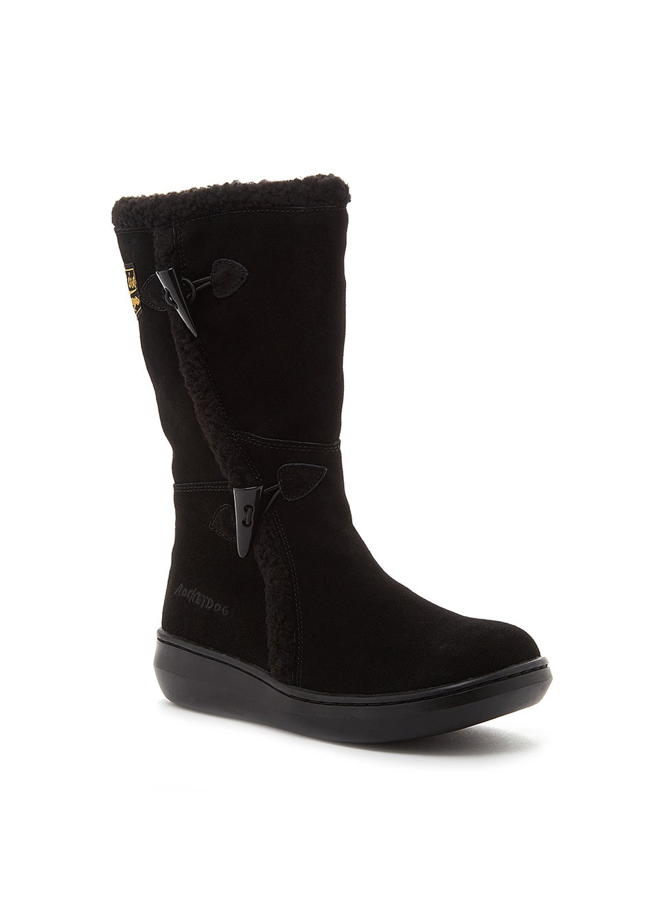 Rocket Dog Slope Black Suede Boots Matalan