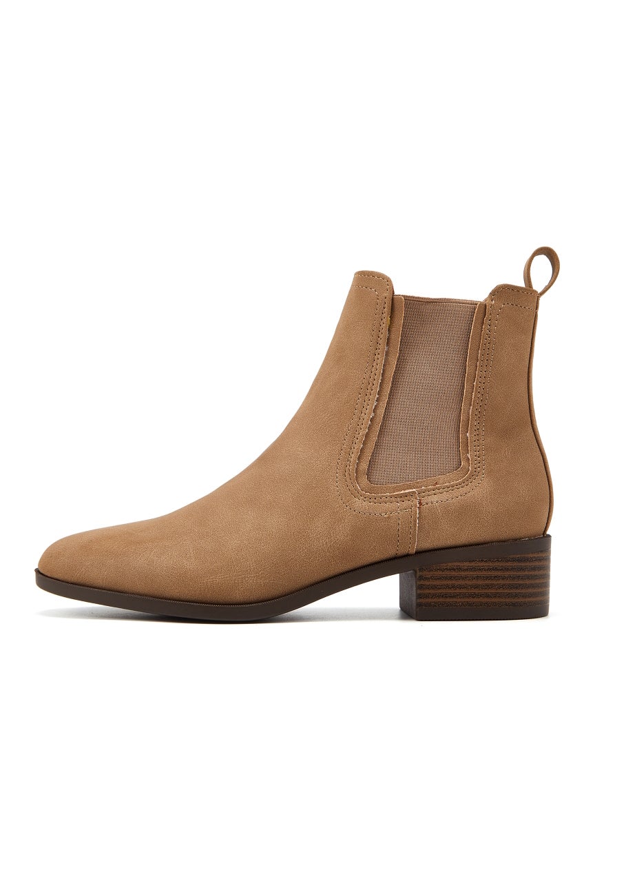 NOVO Taupe Destined Ankle Boots