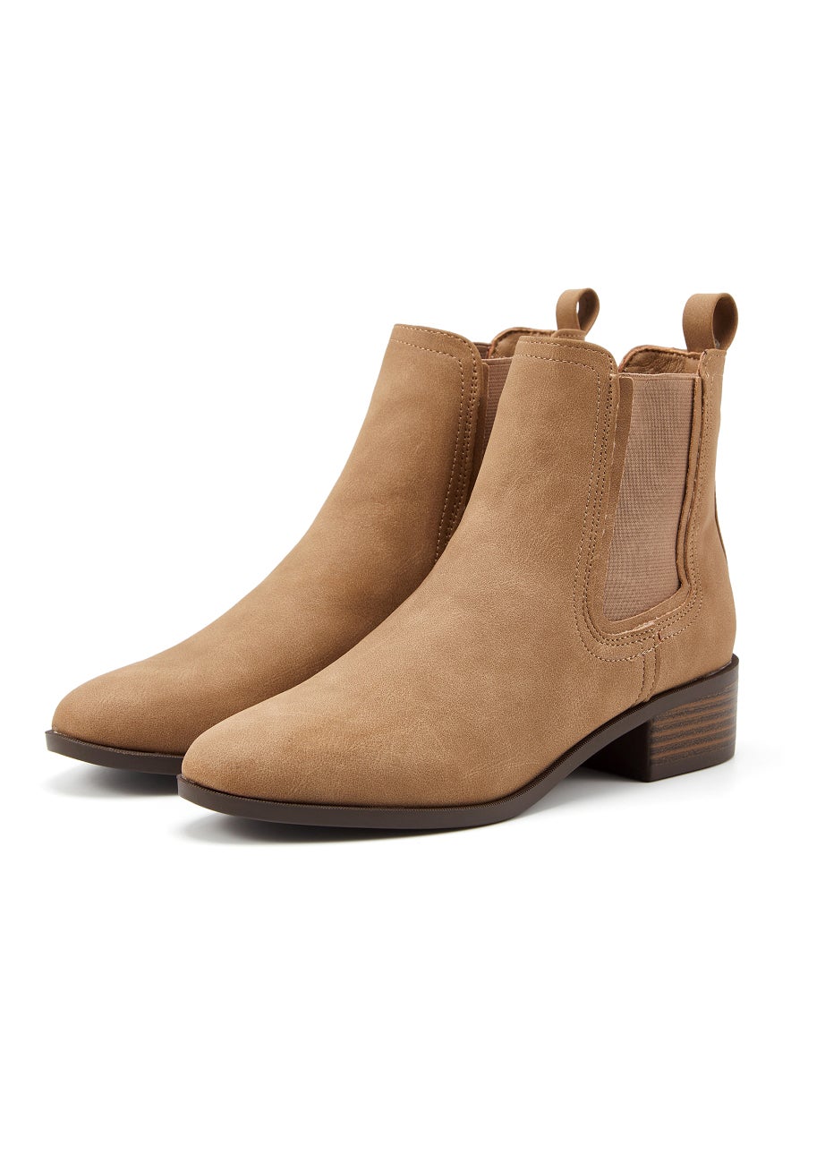 NOVO Taupe Destined Ankle Boots