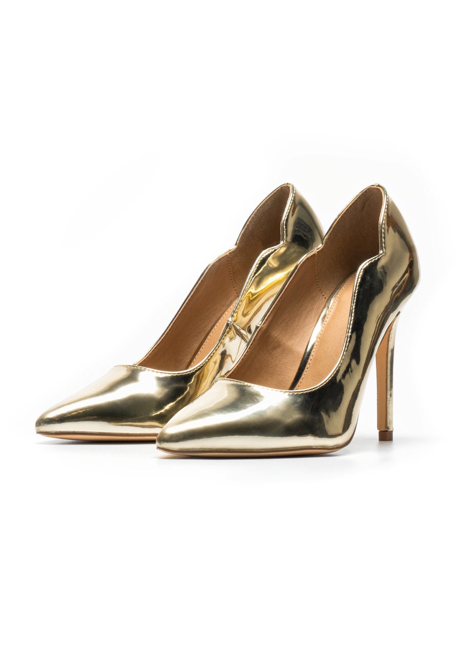 NOVO Gold Inisa Court Shoes - Matalan
