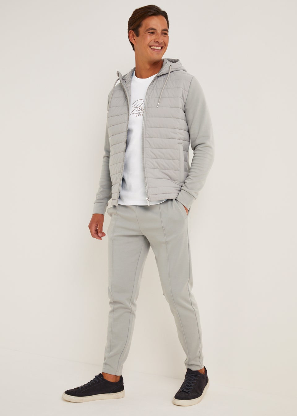 T&W Grey Jersey Joggers