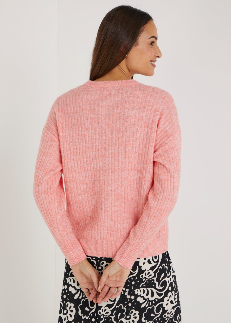 Coral Ribbed Jumper Matalan