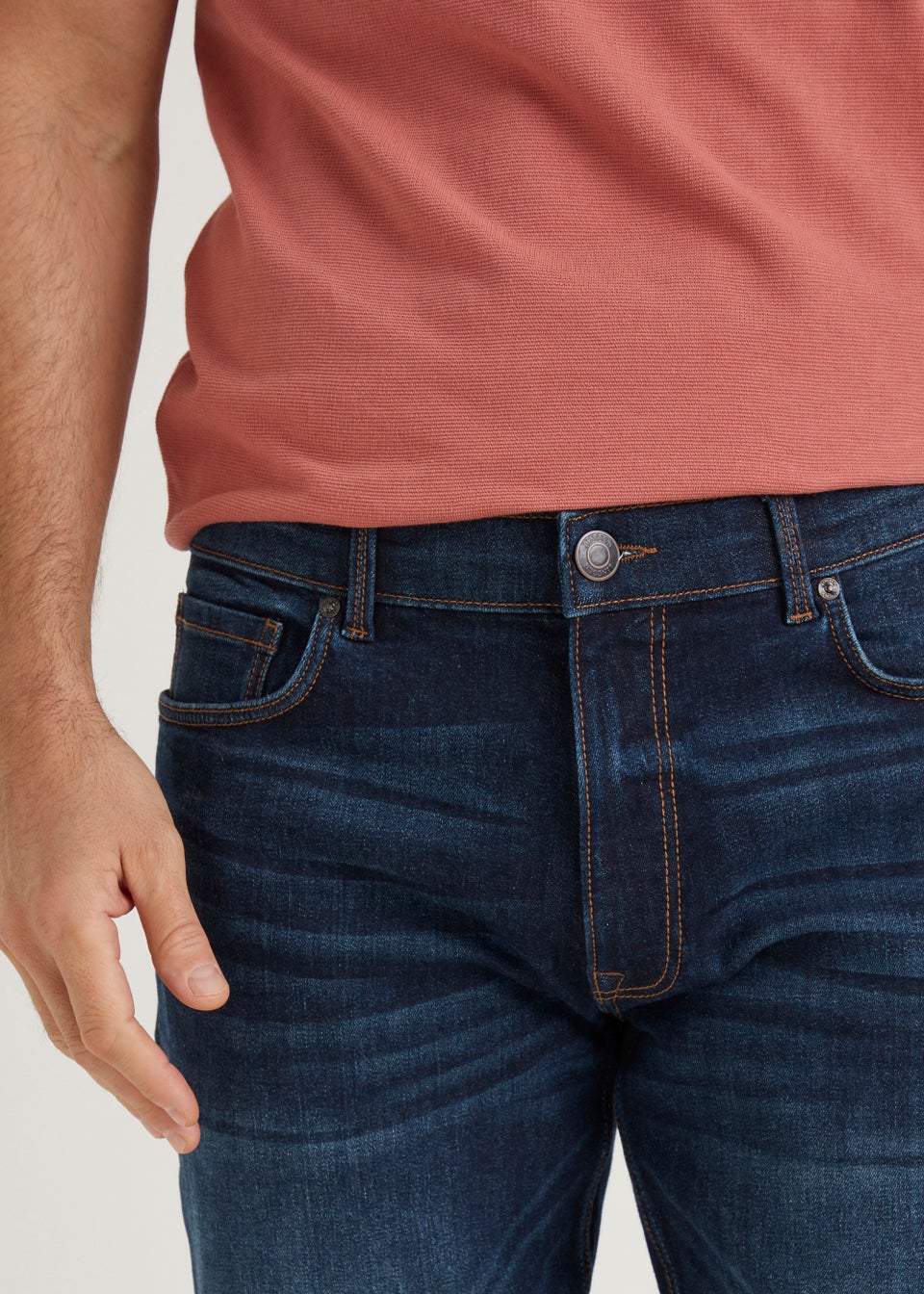 Lincoln Dark Wash Belted Jeans