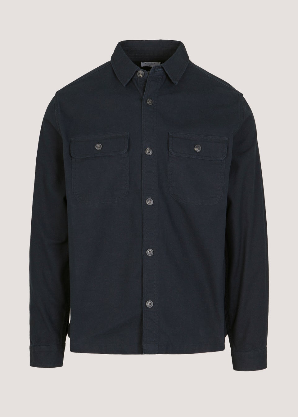 Navy Canvas Shacket