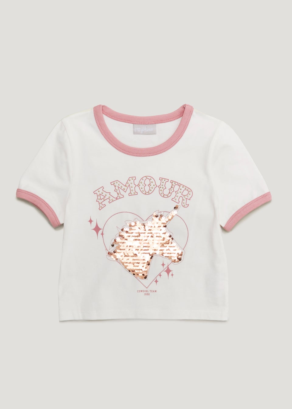 Kids Pink Unicorn T-Shirt (4-13yrs)