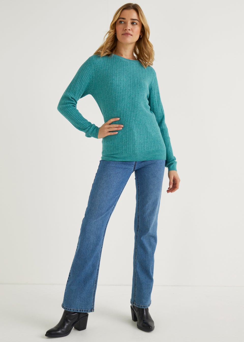 Green Baby Cable Jumper