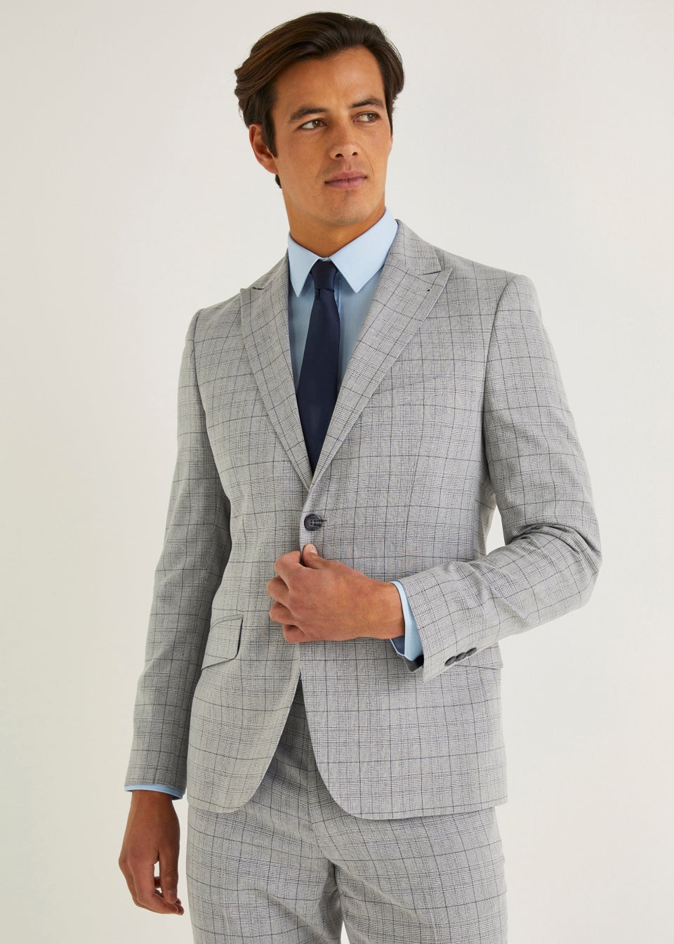 Taylor & Wright Washington Grey Slim Fit Suit Jacket - Matalan