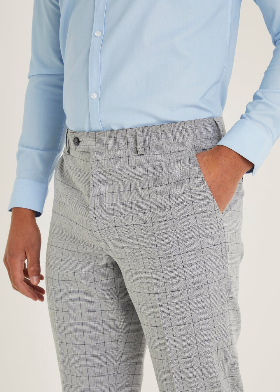 Broken Stitch Lancashire Check Slim Fit Suit Trousers  Matalan