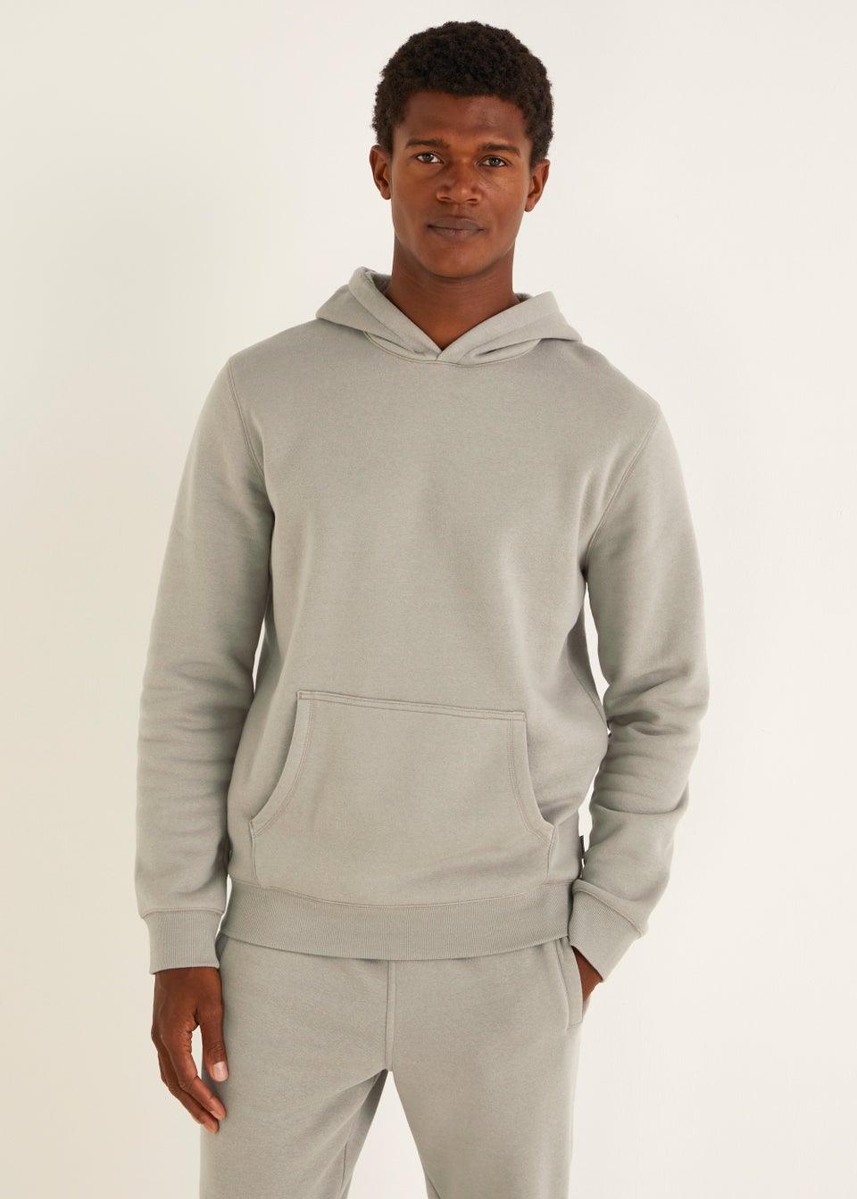 essentials hoodie stone