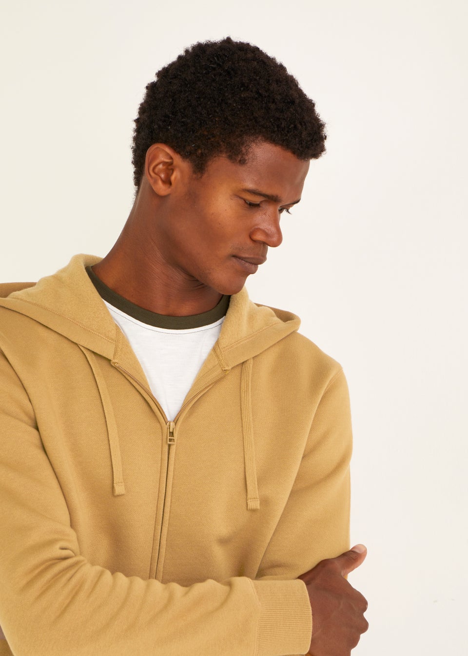 Sand Zip Up Hoodie
