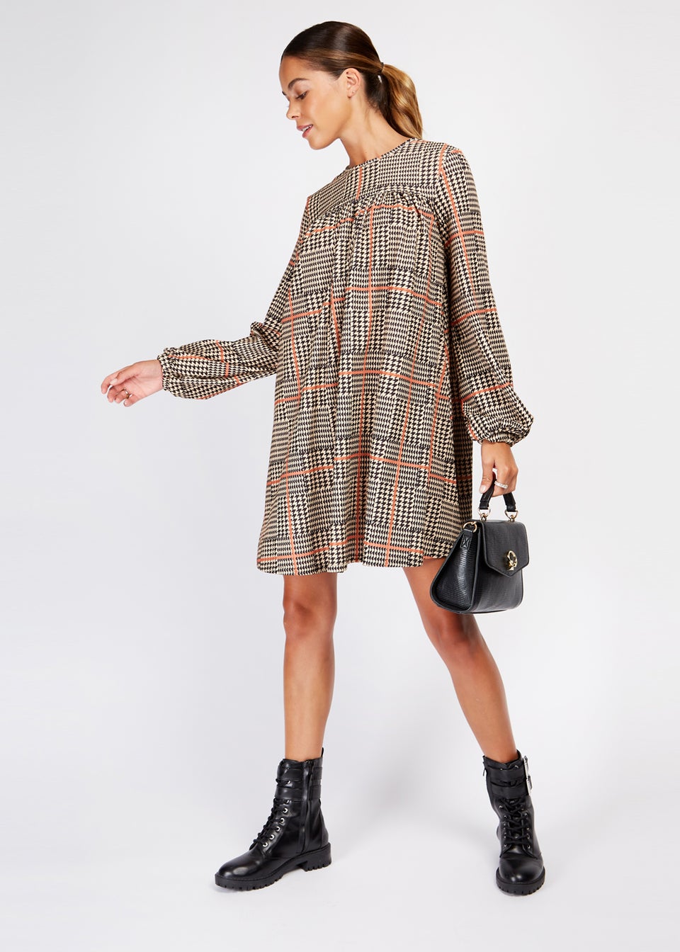 Girls on Film by Dani Dyer Check Print Mini Dress