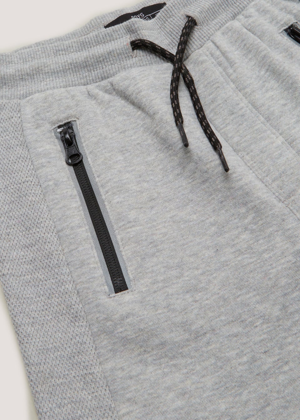 Boys Grey Mesh Jogger Shorts (4-13yrs)