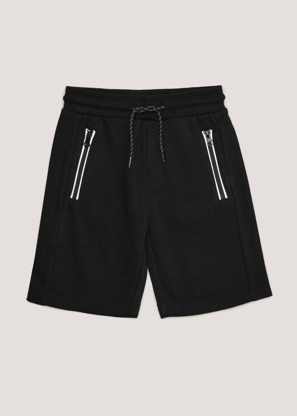 Black jogger sale shorts boys