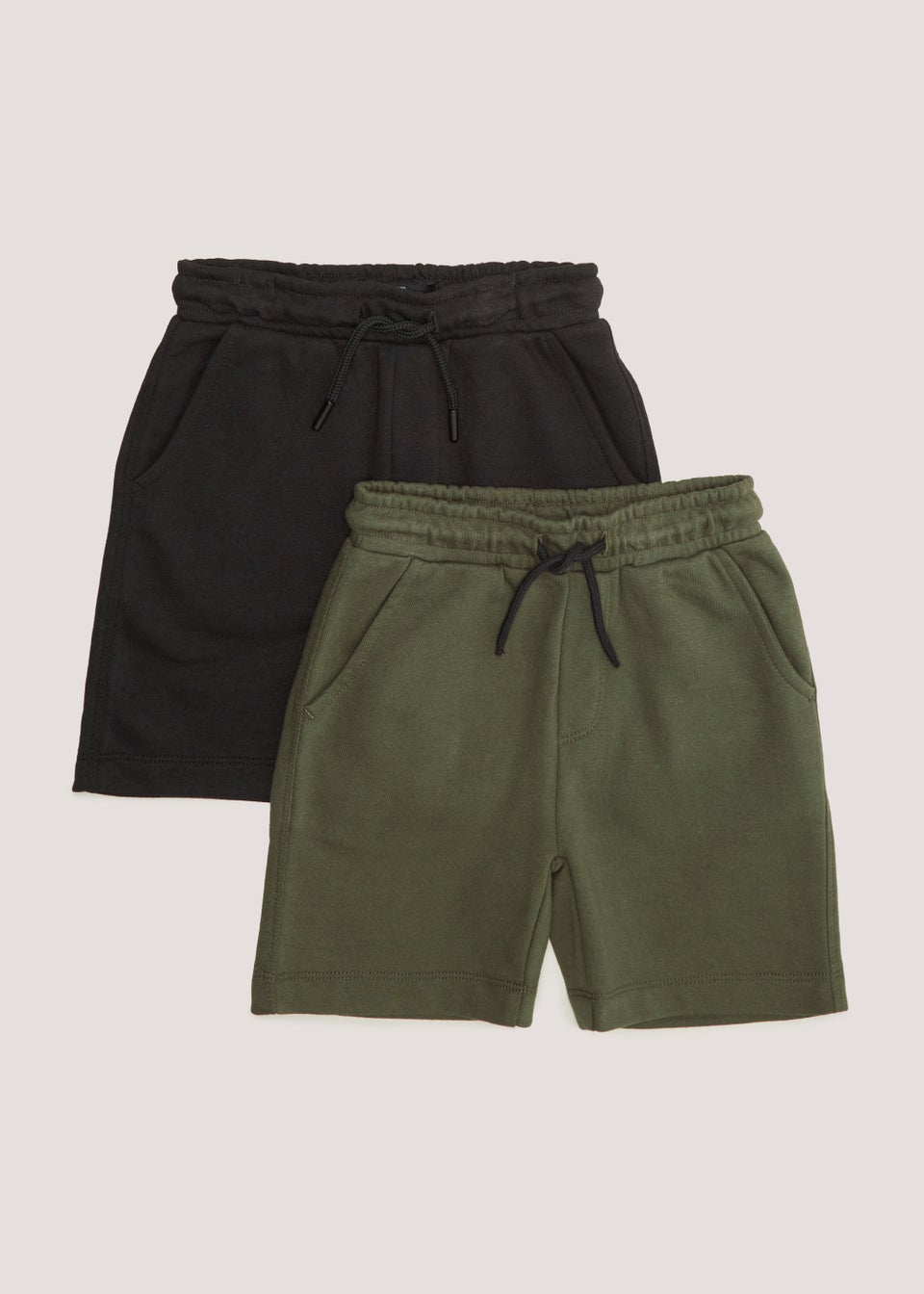 Boys 2 Pack Jogger Shorts 4 13yrs