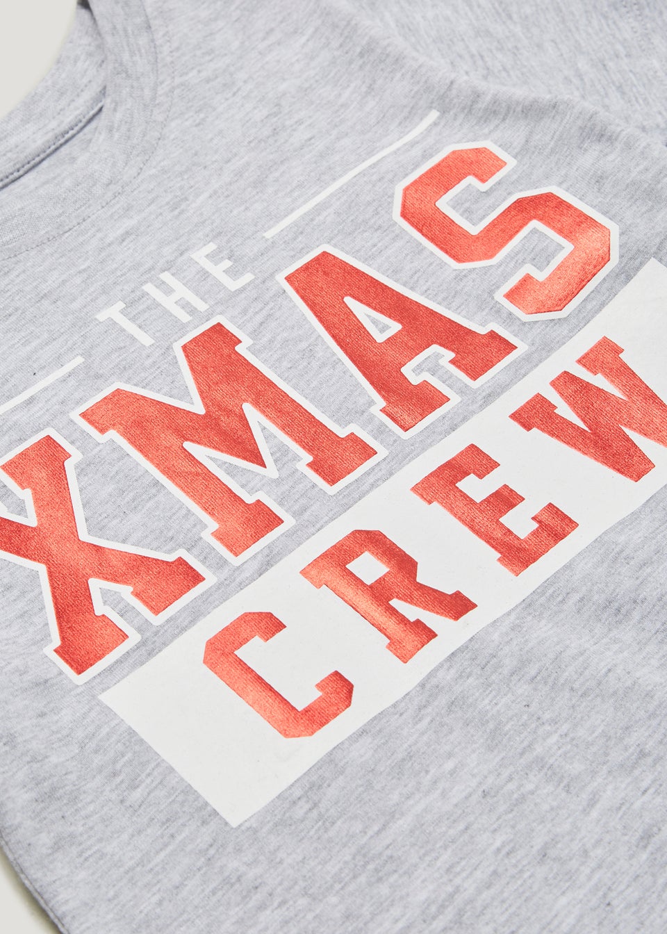 Unisex Grey Christmas Crew T-Shirt (9mths-4yrs)