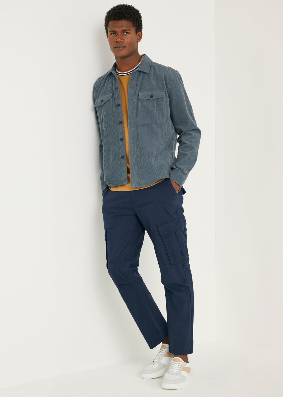 Blue Cord Shacket
