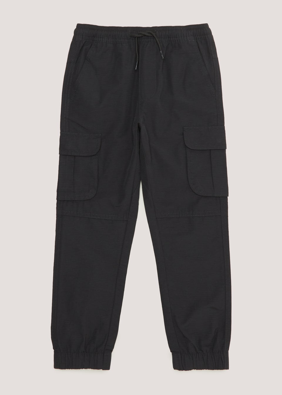 Boys Black Cargo Trousers 4 13yrs Matalan