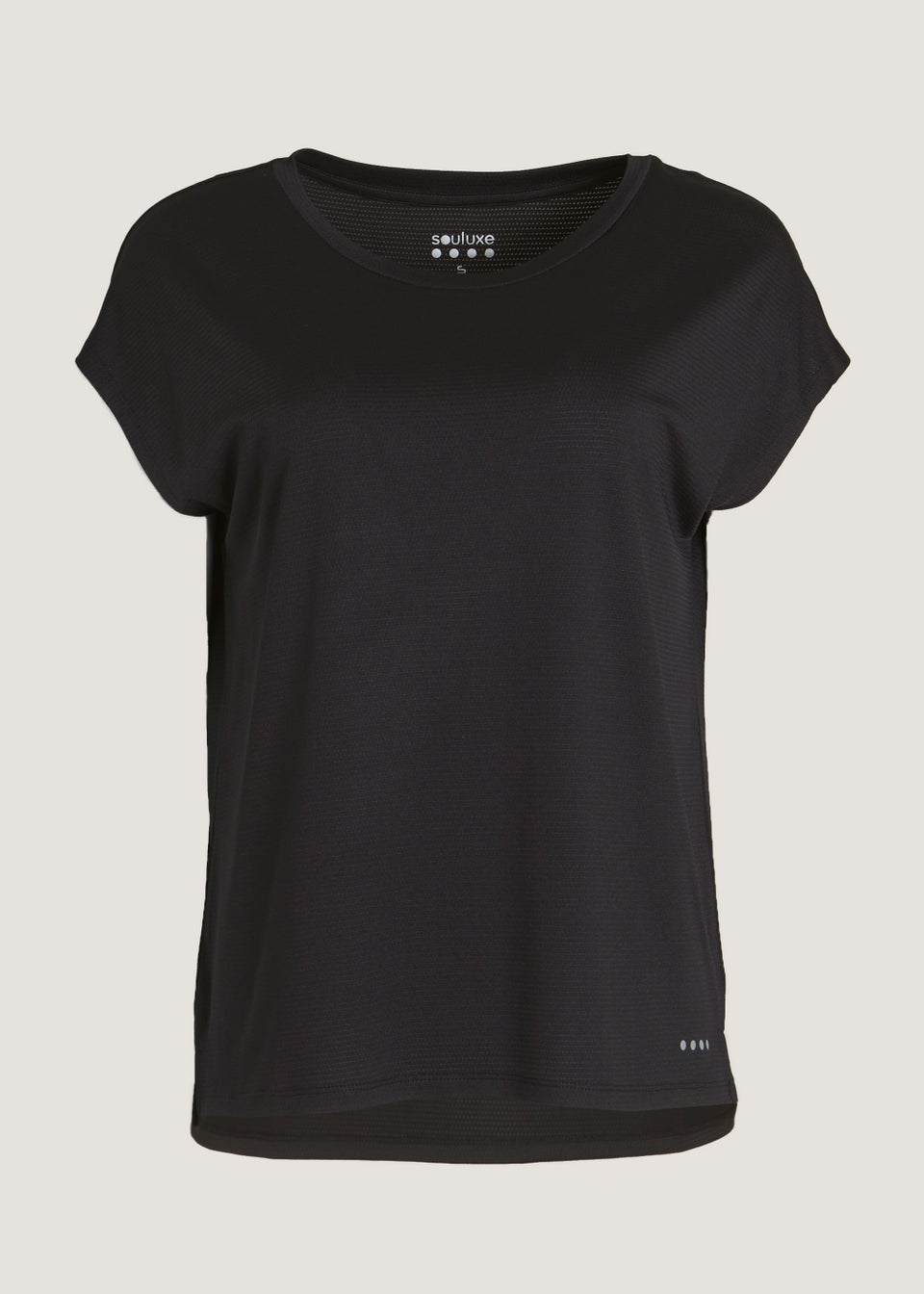 Souluxe Black Slouch Sports T-Shirt