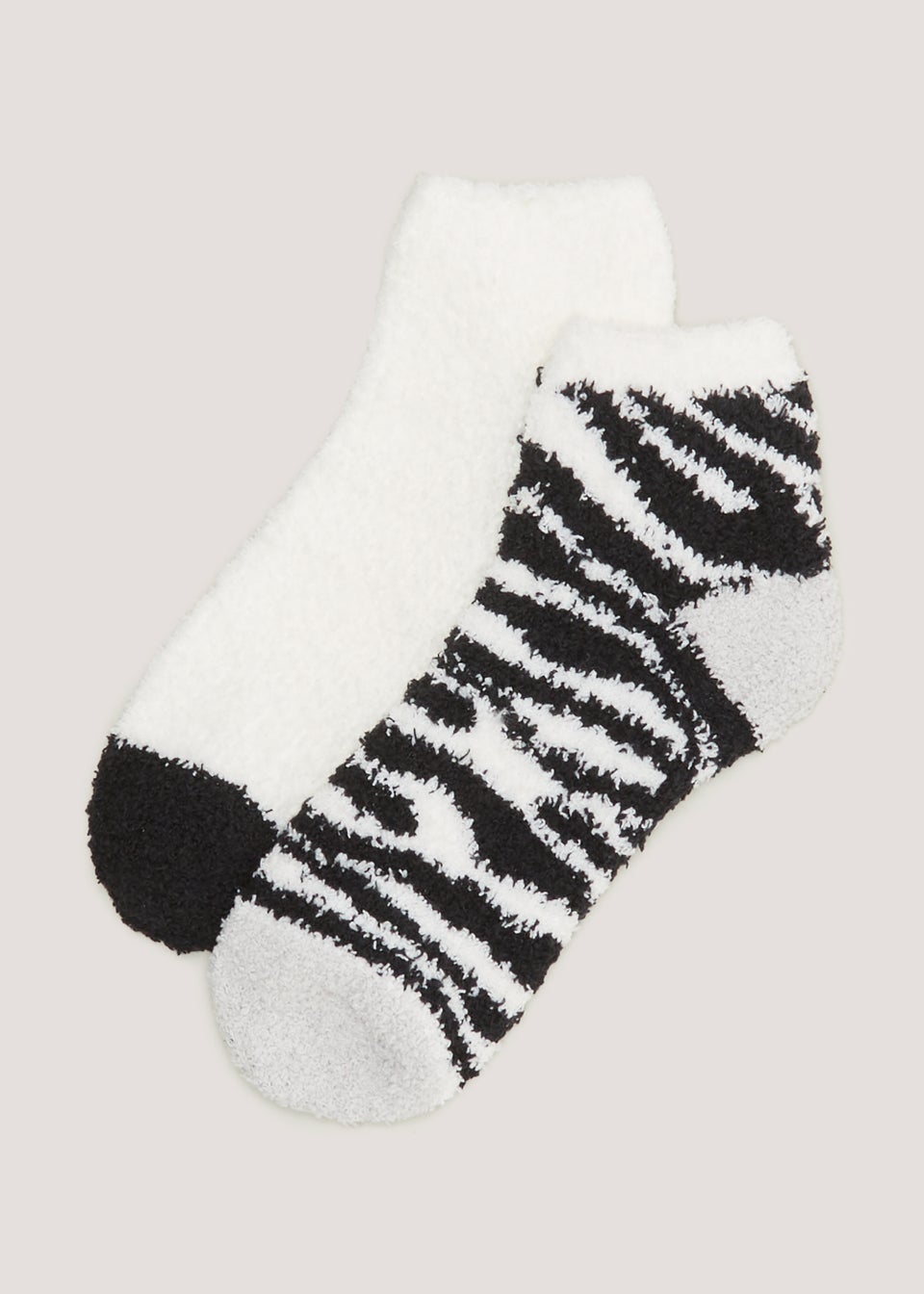 2 Pack Monochrome Cosy Thermal Socks