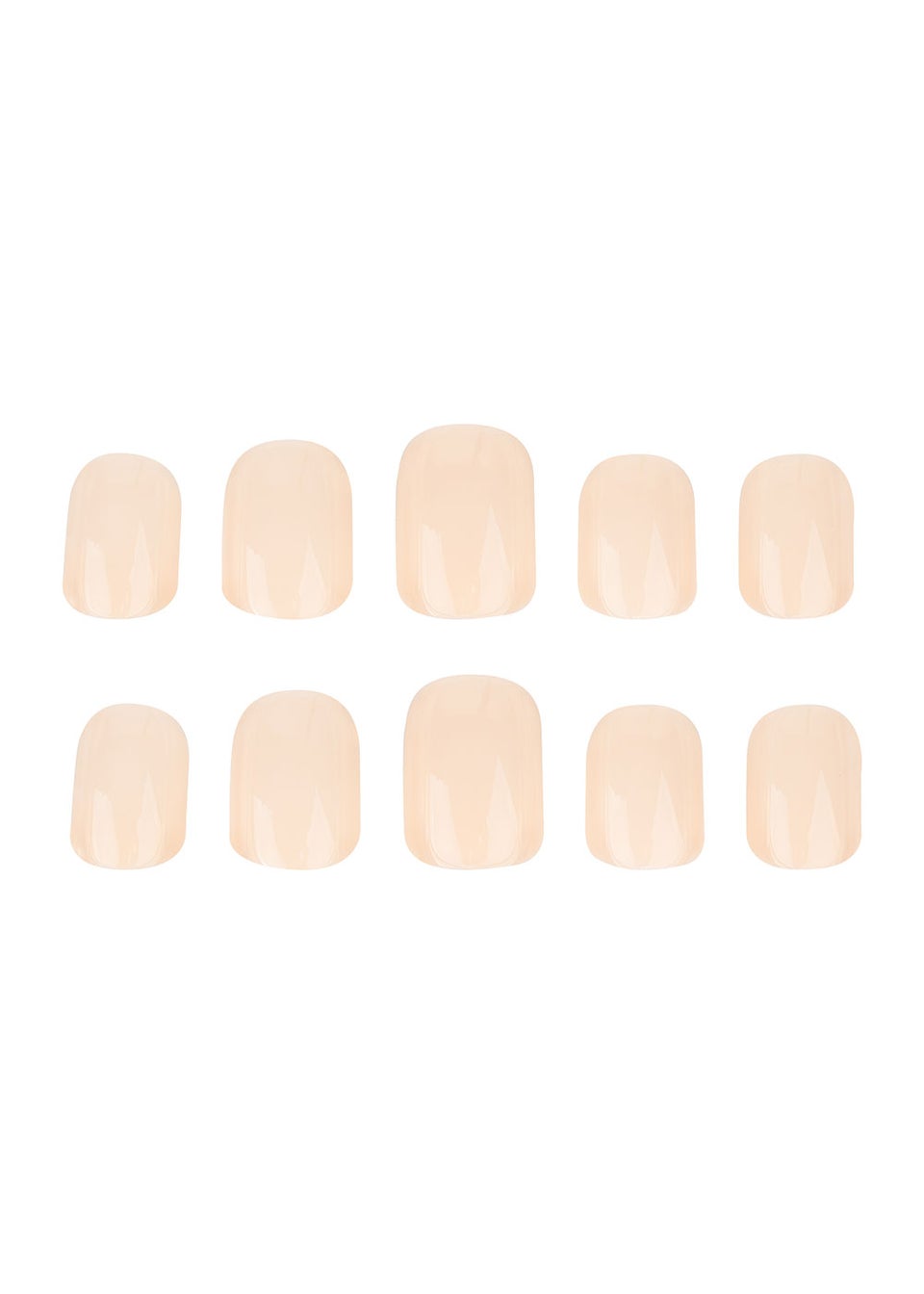 Nail HQ Square False Nails ? Nude