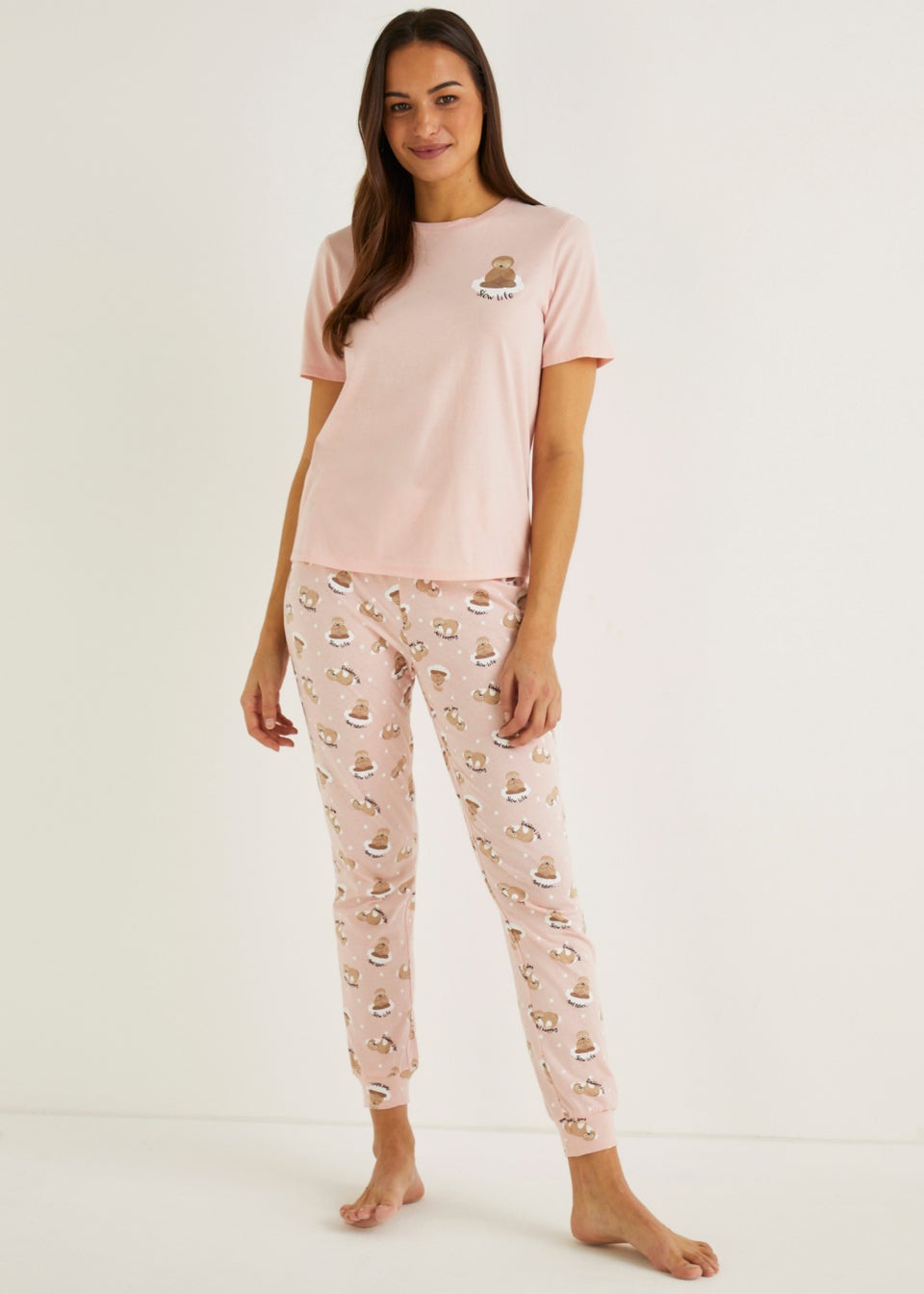 Ladies sloth hotsell pyjamas