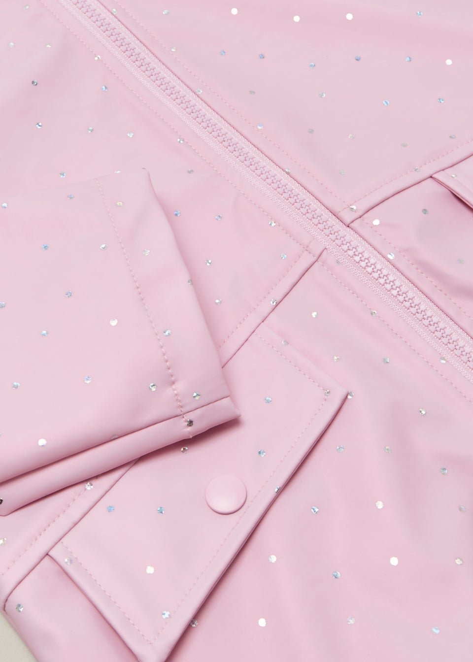 Girls Lilac Metallic Spot Rain (4-13yrs)