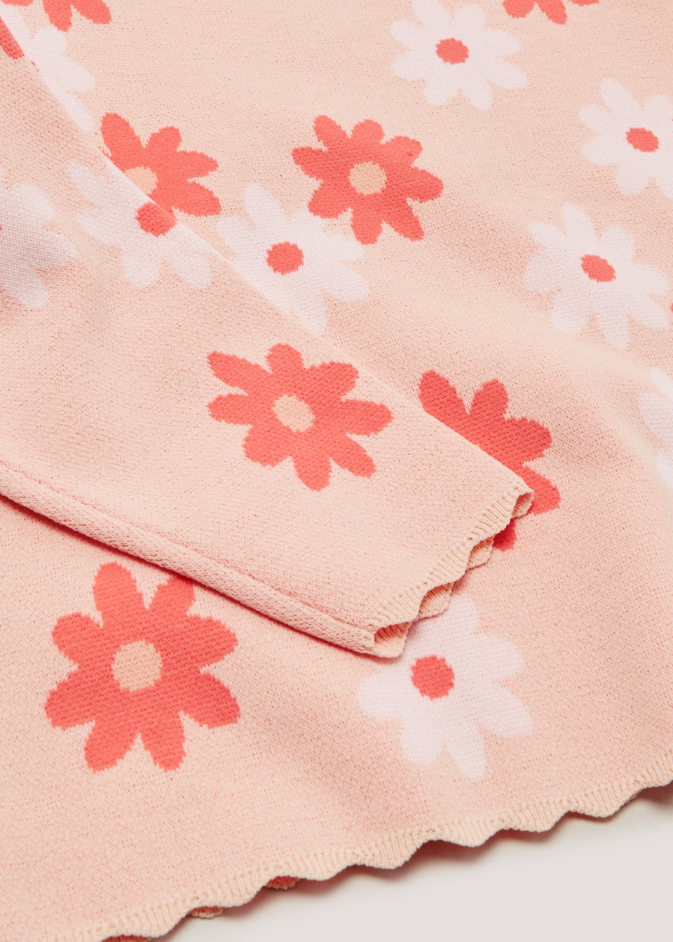 Girls Pink Daisy Jumper (4-13yrs)