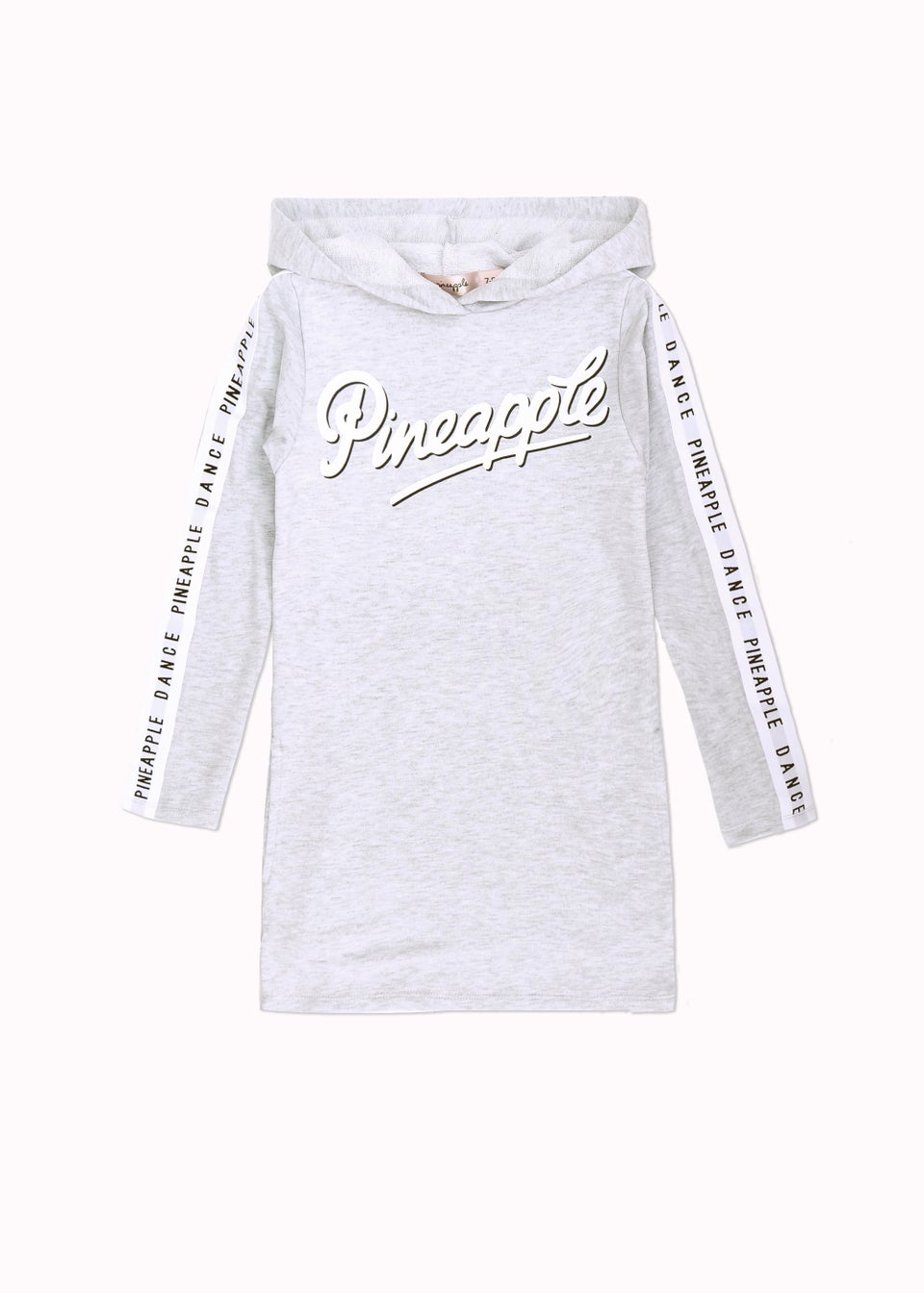 Girls Pineapple Grey Hoodie Dress (5-13yrs)
