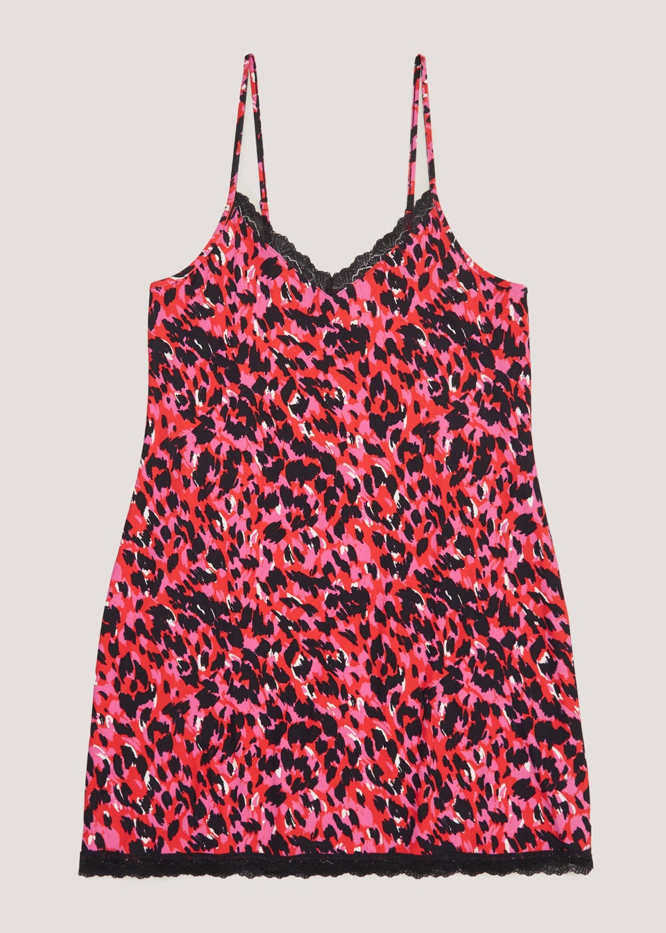 Red Animal Print Chemise