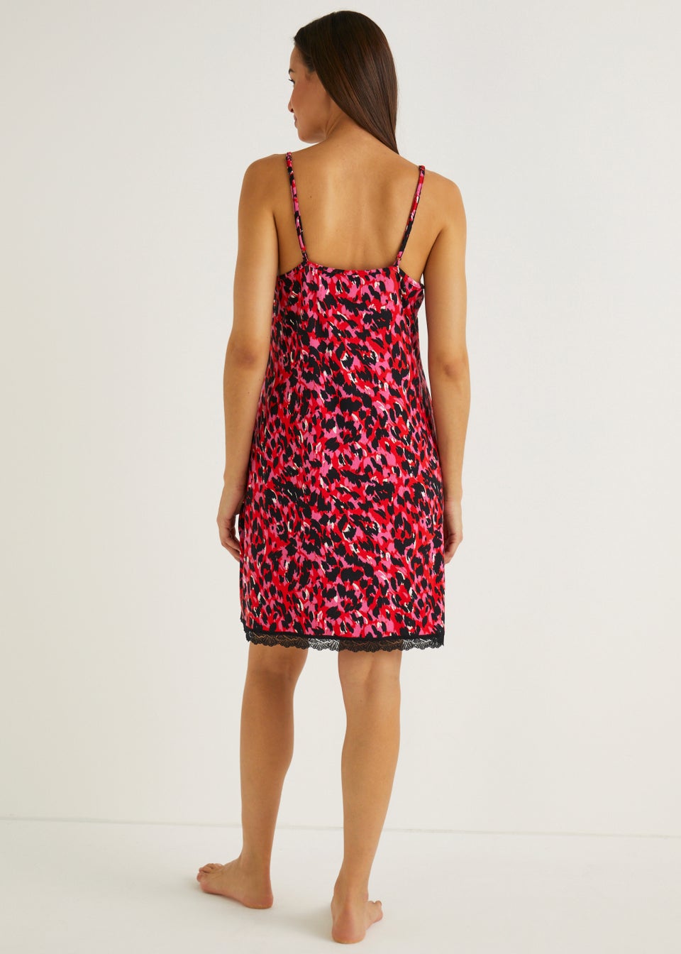 Red Animal Print Chemise
