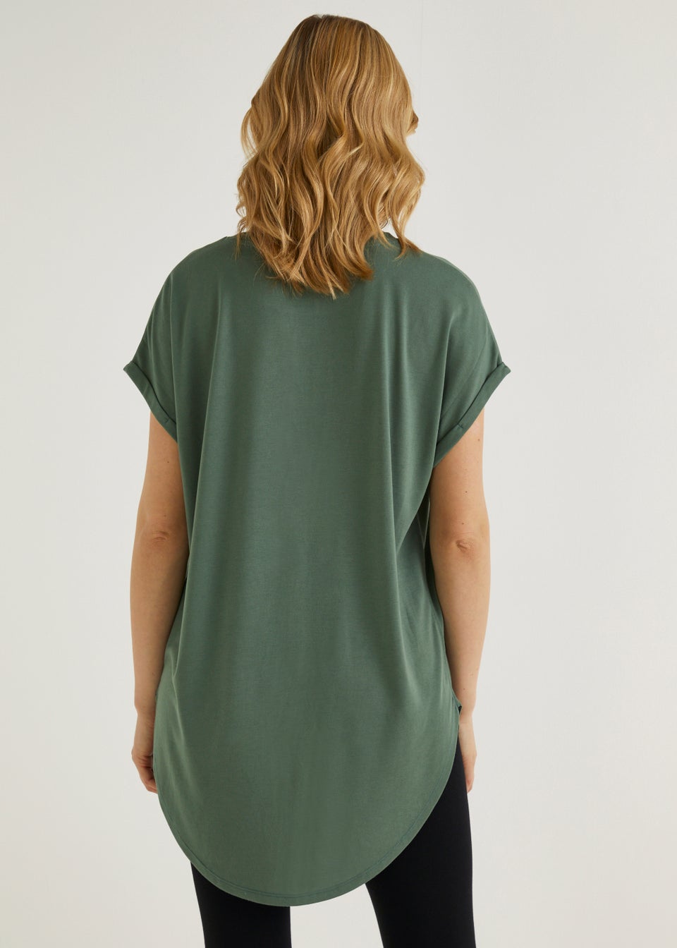 Khaki Longline Tee
