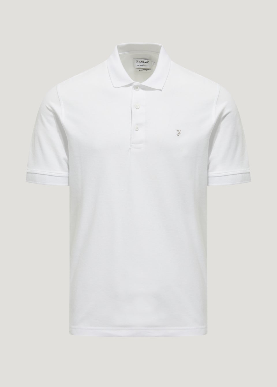 Farah Cove White Polo Shirt - Matalan