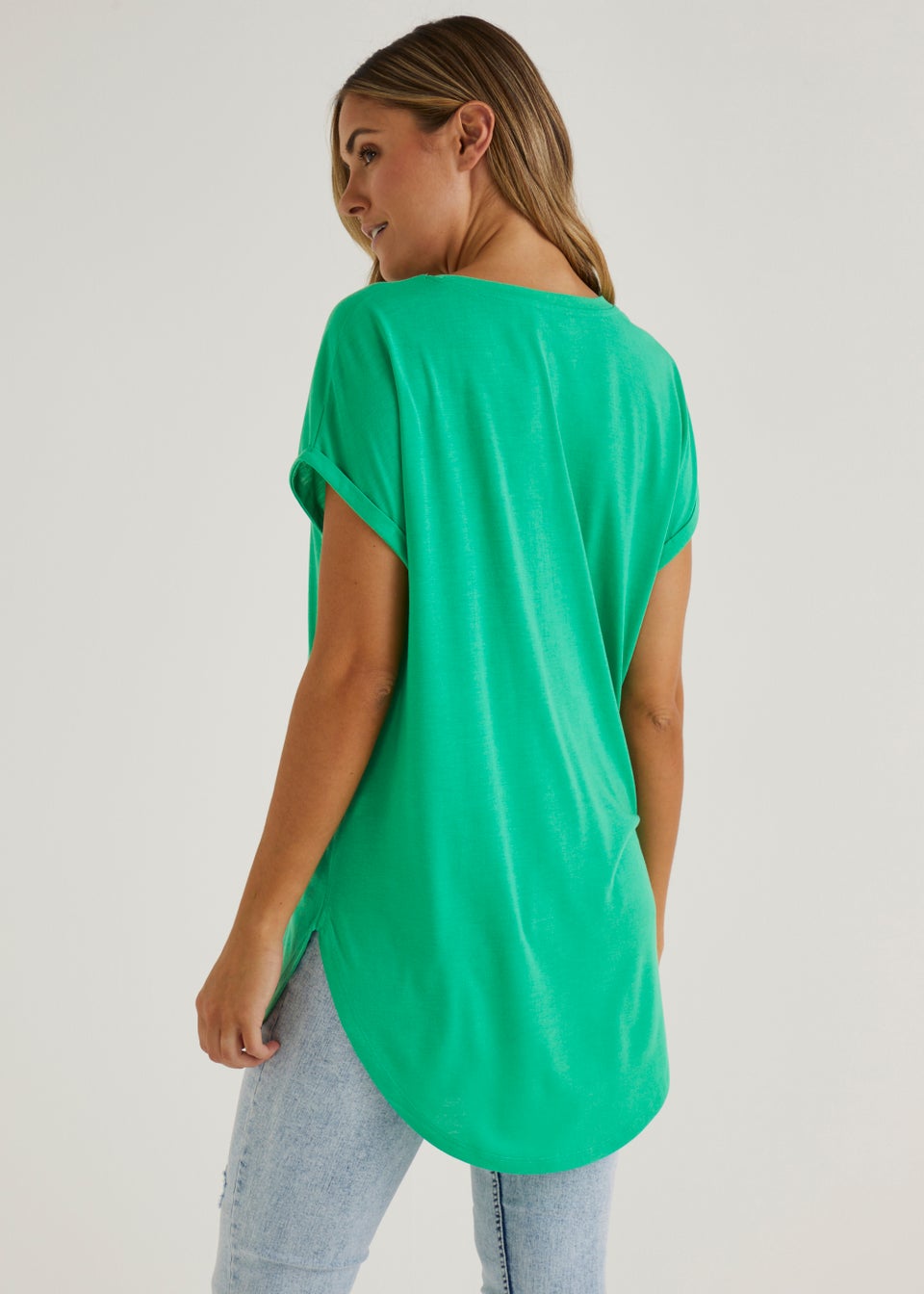 Green Longline T-Shirt