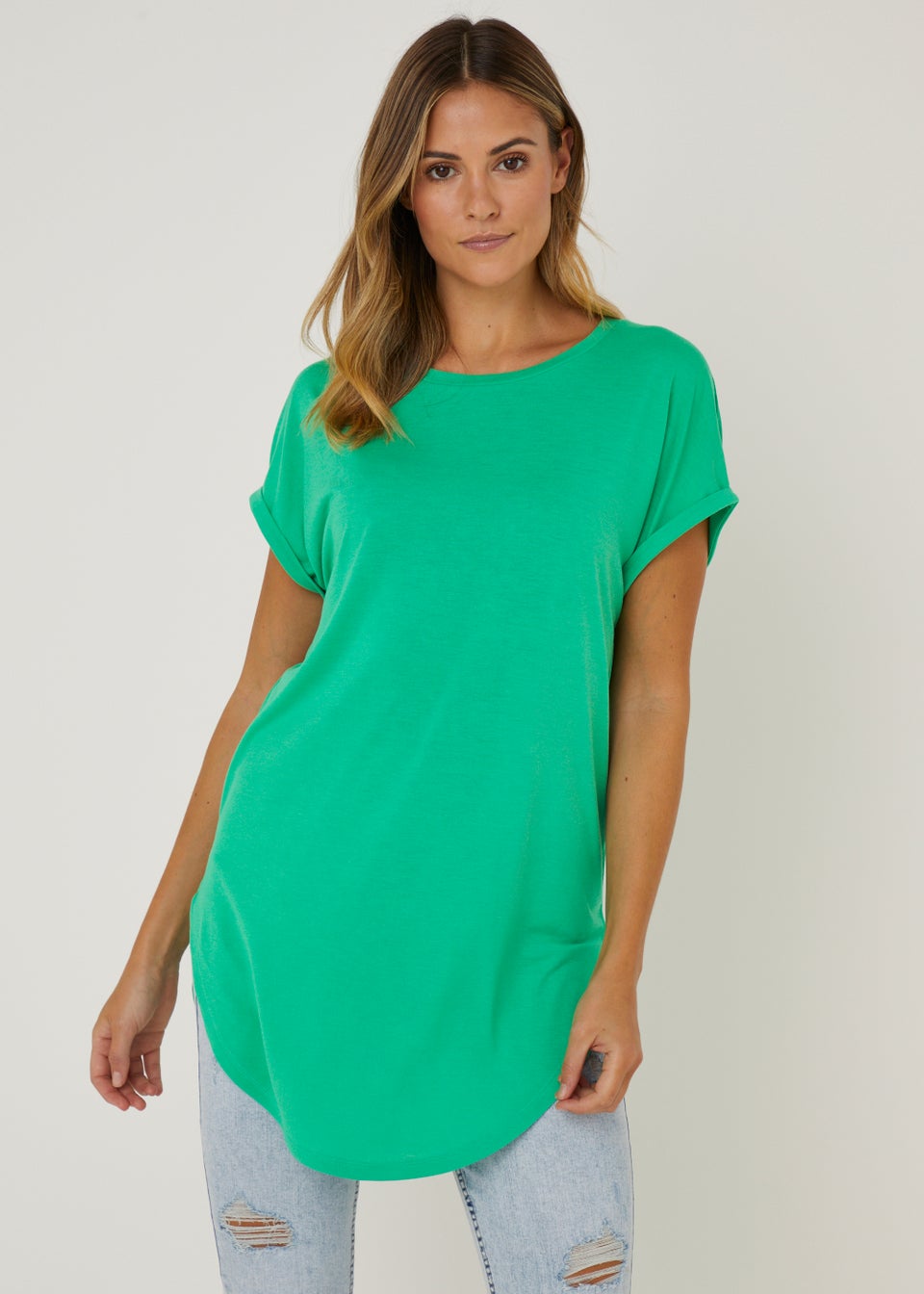 Green Longline T-Shirt