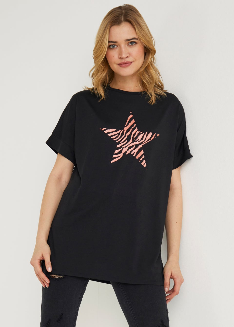 matalan ladies black t shirts