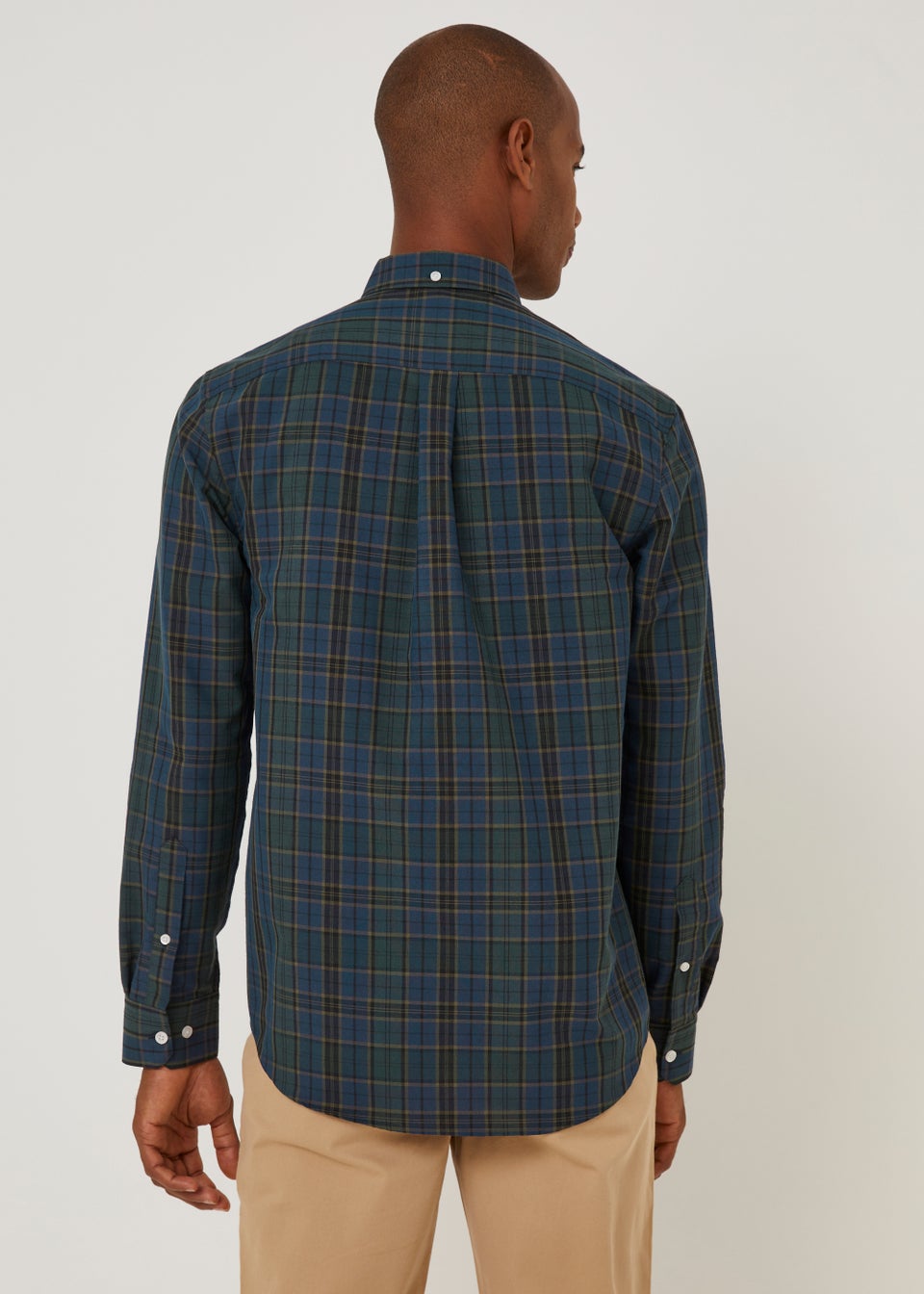 Farah Edina Green Check Oxford Shirt